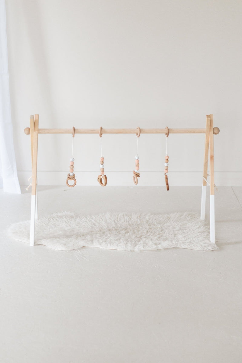 Twin Size Wooden Play Gym | Baby Activity Gym-zoom-