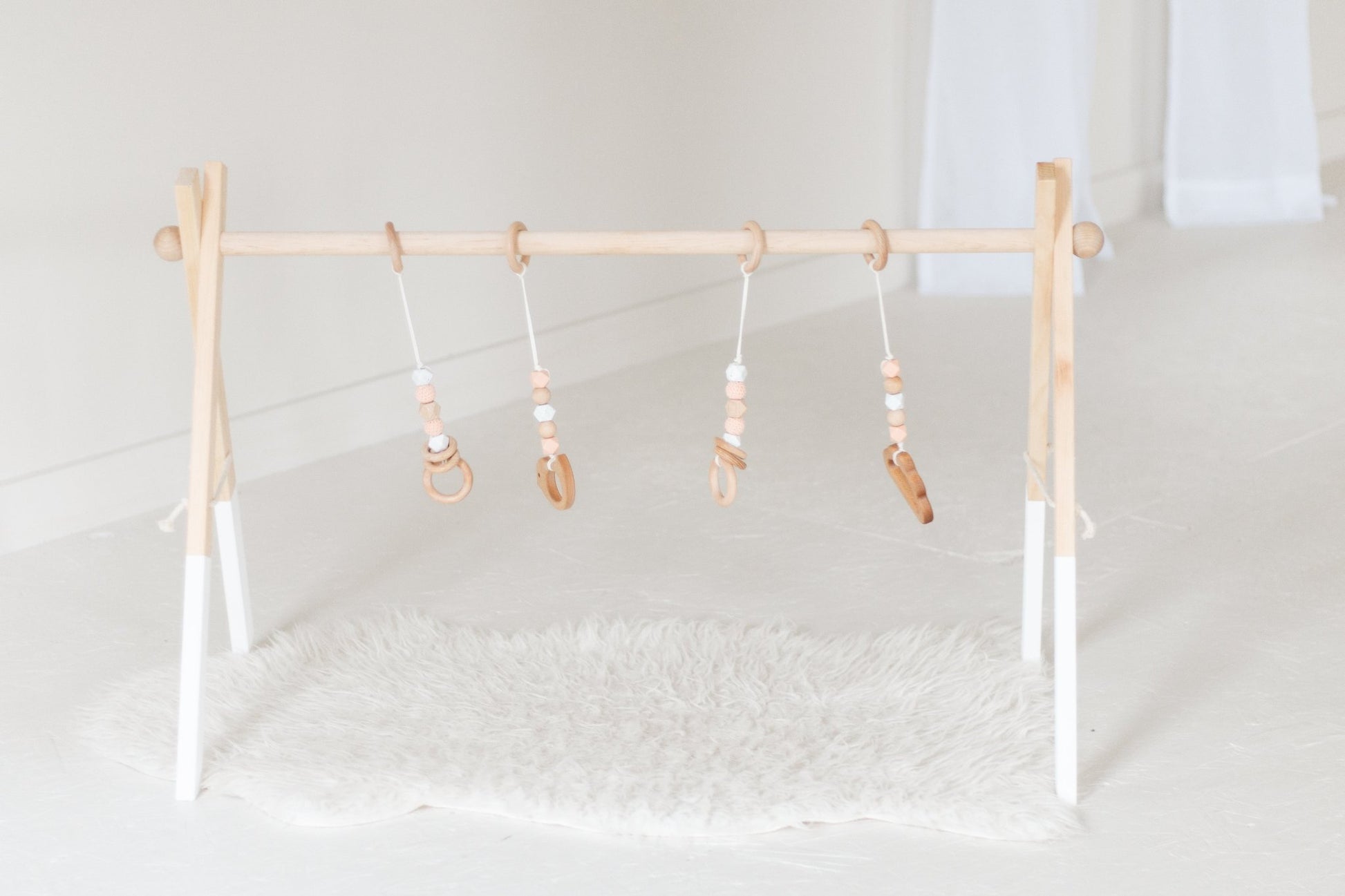 Twin Size Wooden Play Gym | Baby Activity Gym - Aware House
