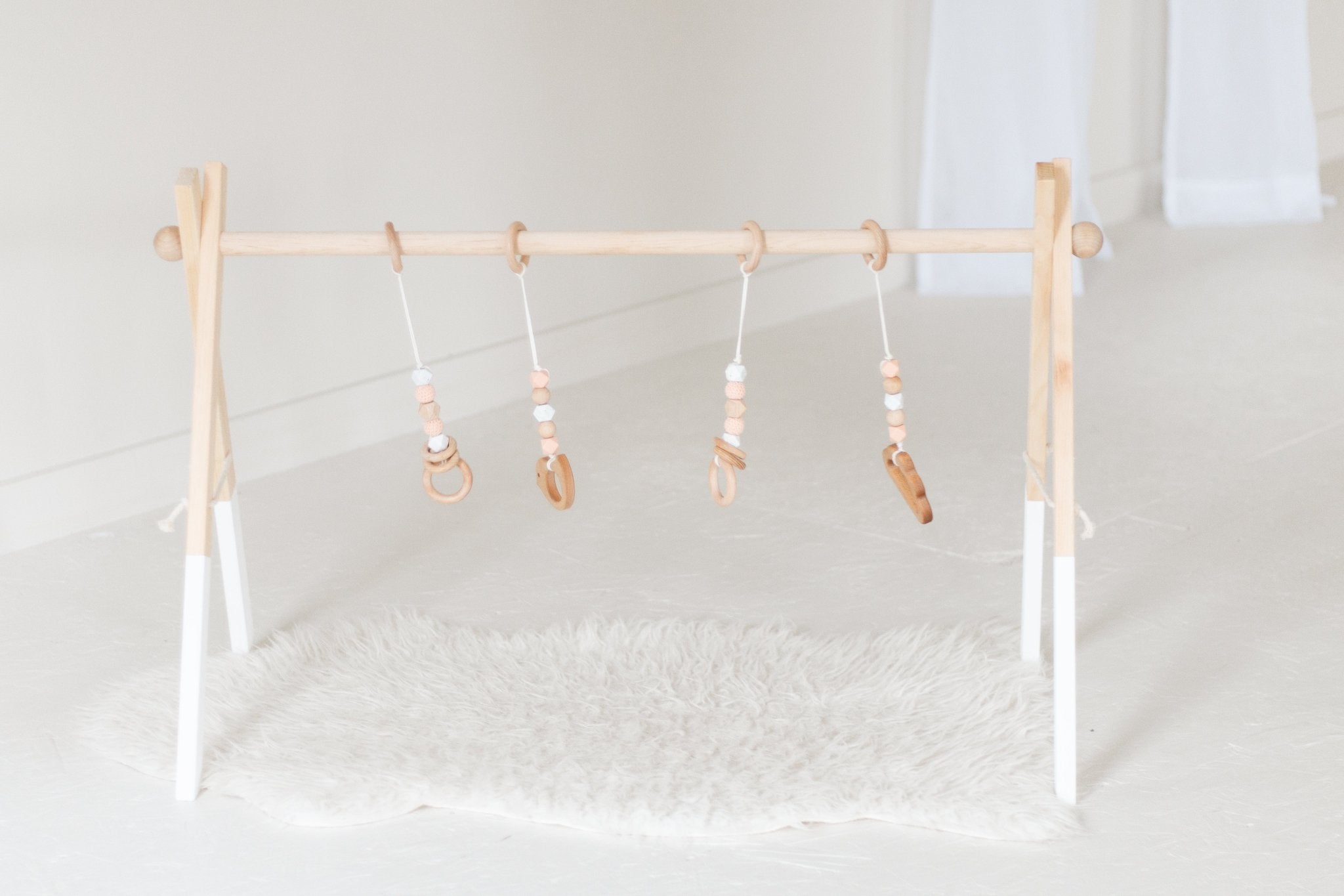 Twin Size Wooden Play Gym | Baby Activity Gym - Aware House