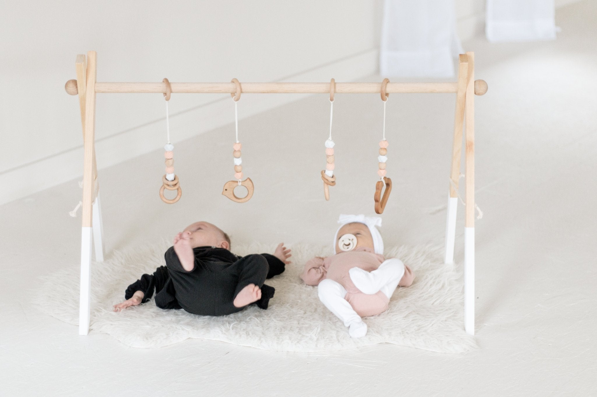Twin Size Wooden Play Gym | Baby Activity Gym - Aware House