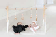 Twin Size Wooden Play Gym | Baby Activity Gym - Aware House