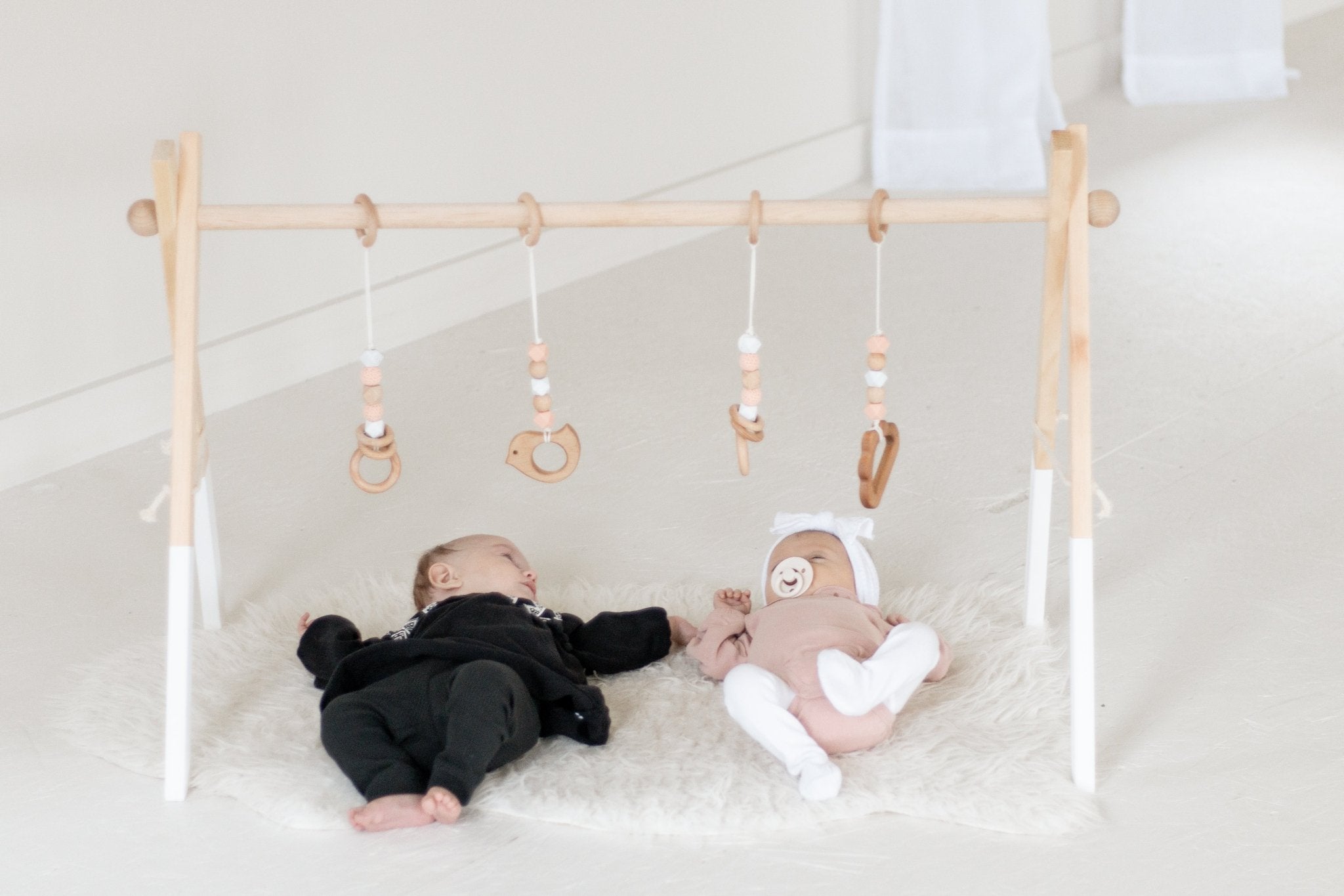 Twin Size Wooden Play Gym | Baby Activity Gym - Aware House
