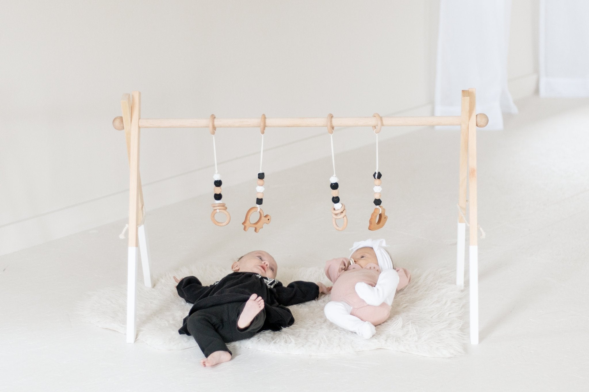 Twin Size Wooden Play Gym | Baby Activity Gym - Aware House