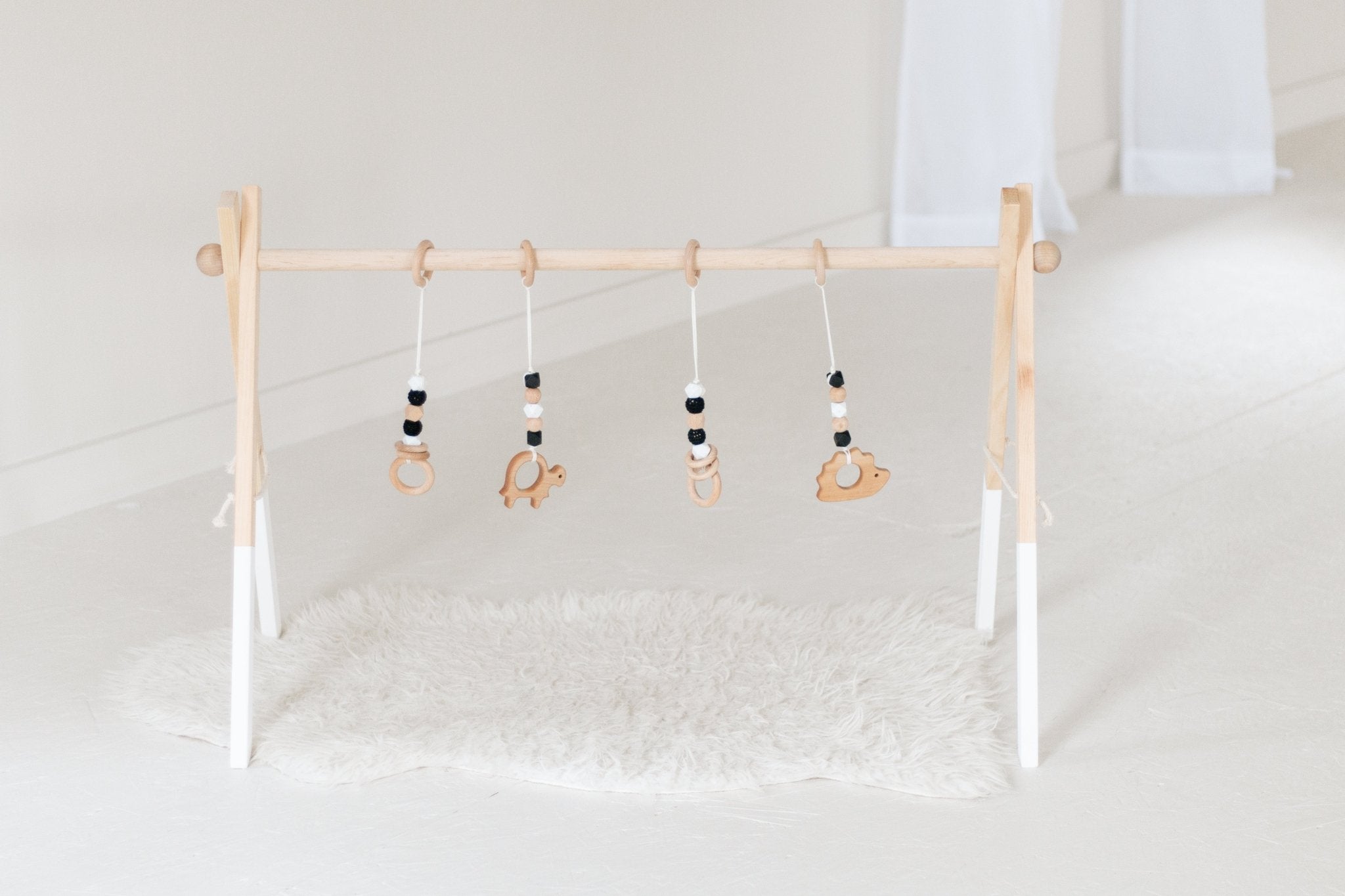 Twin Size Wooden Play Gym | Baby Activity Gym - Aware House