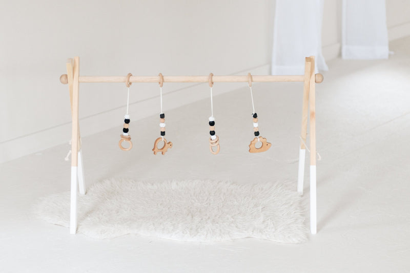 Twin Size Wooden Play Gym | Baby Activity Gym-zoom-