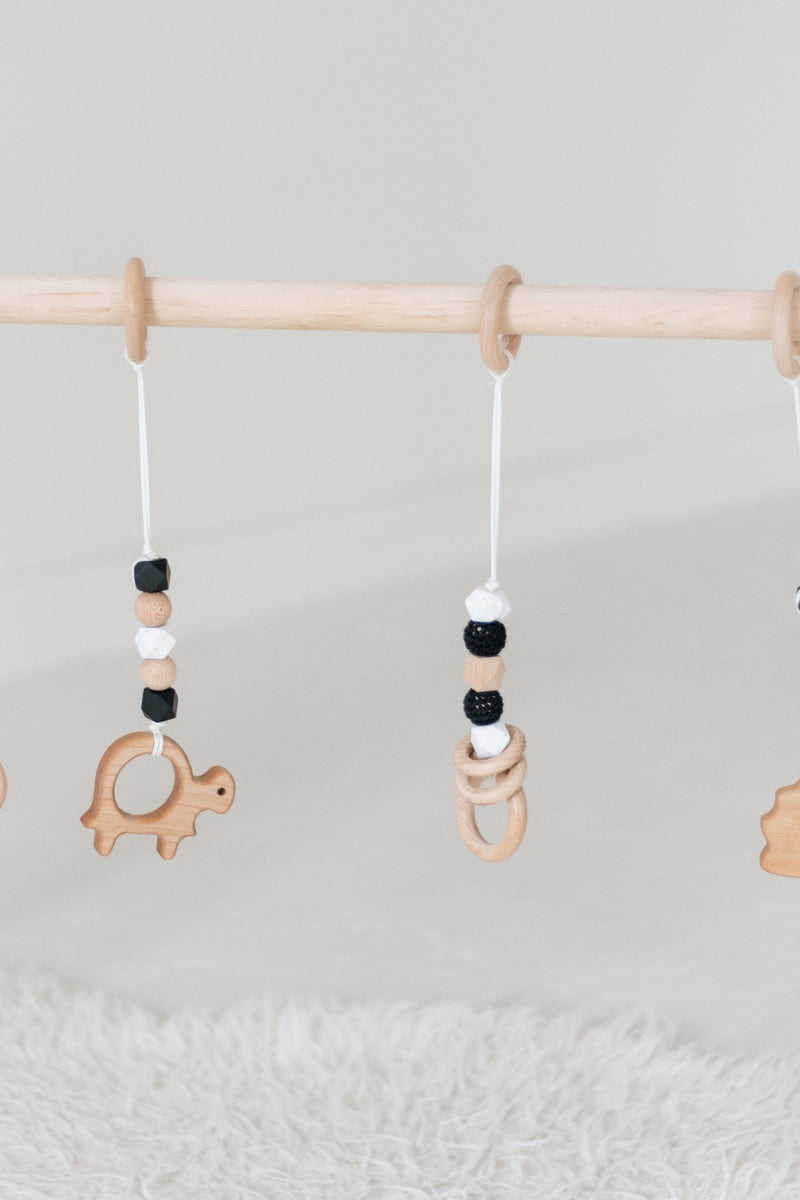 Twin Size Wooden Play Gym | Baby Activity Gym-zoom-