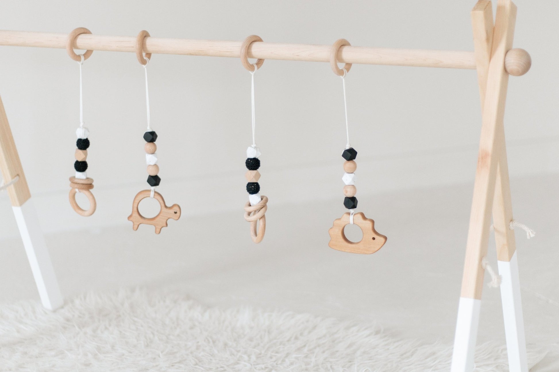 Twin Size Wooden Play Gym | Baby Activity Gym - Aware House