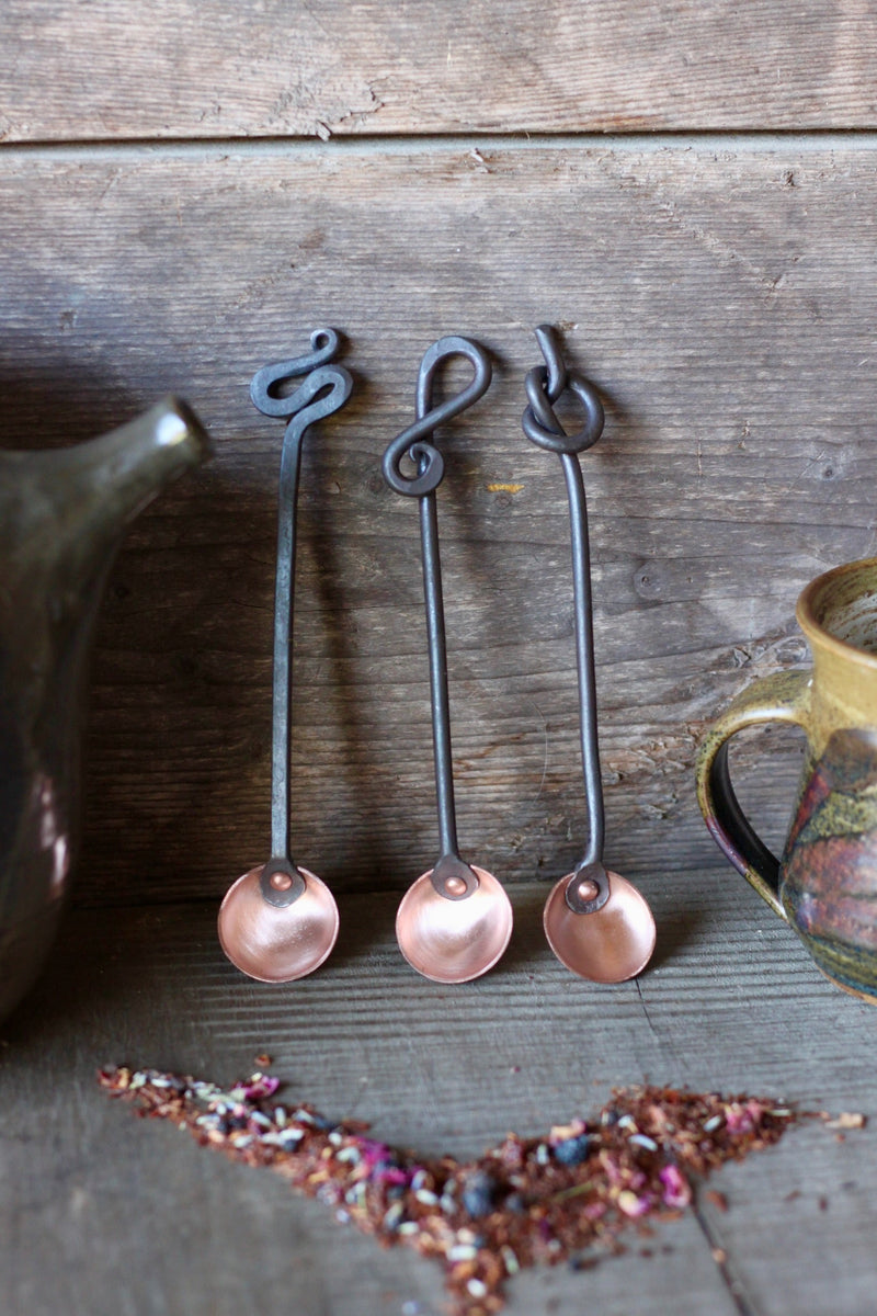 Copper and Steel Teaspoons (1 Tsp)-zoom-