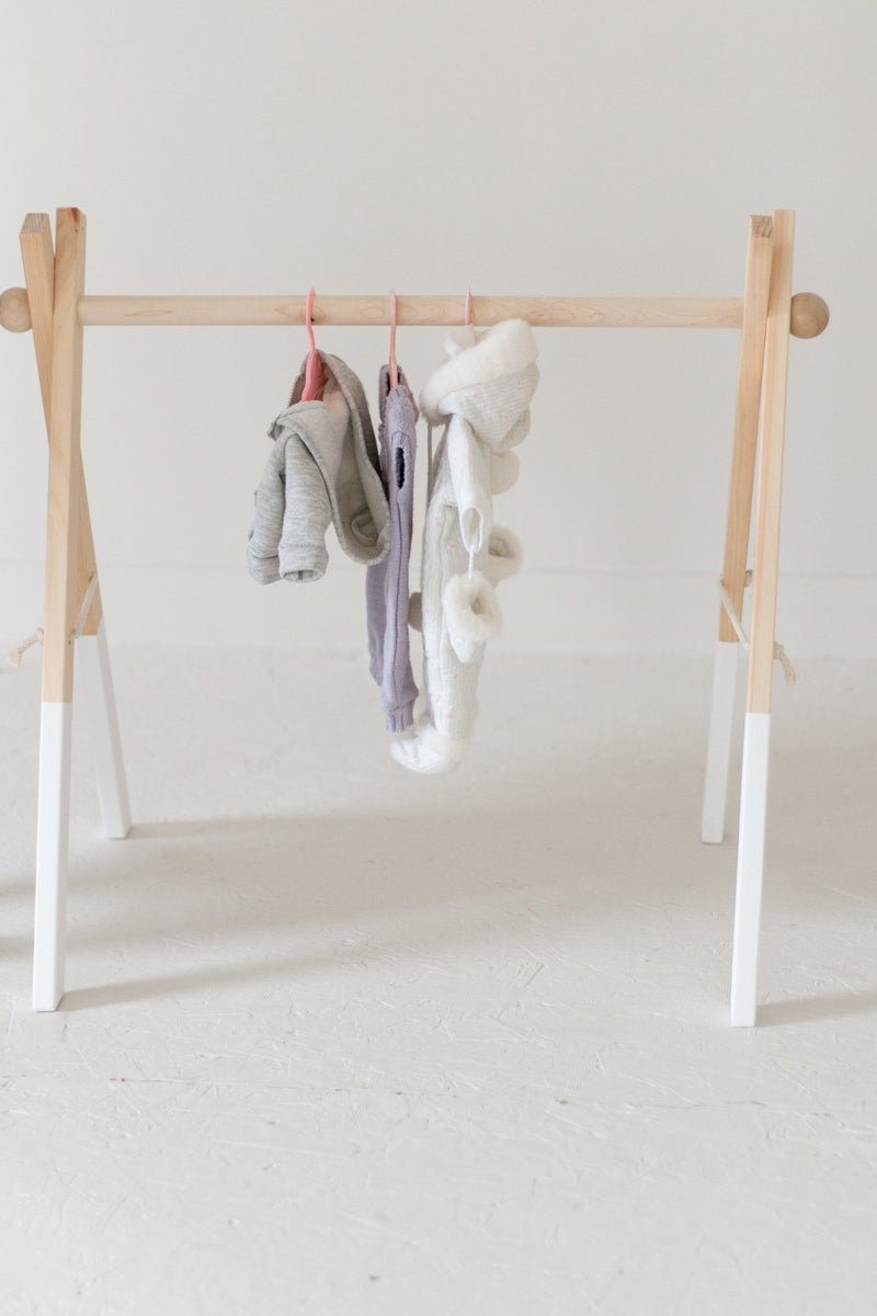 Wooden Doll Clothes Rack | Kids Dress-Up Storage-zoom-