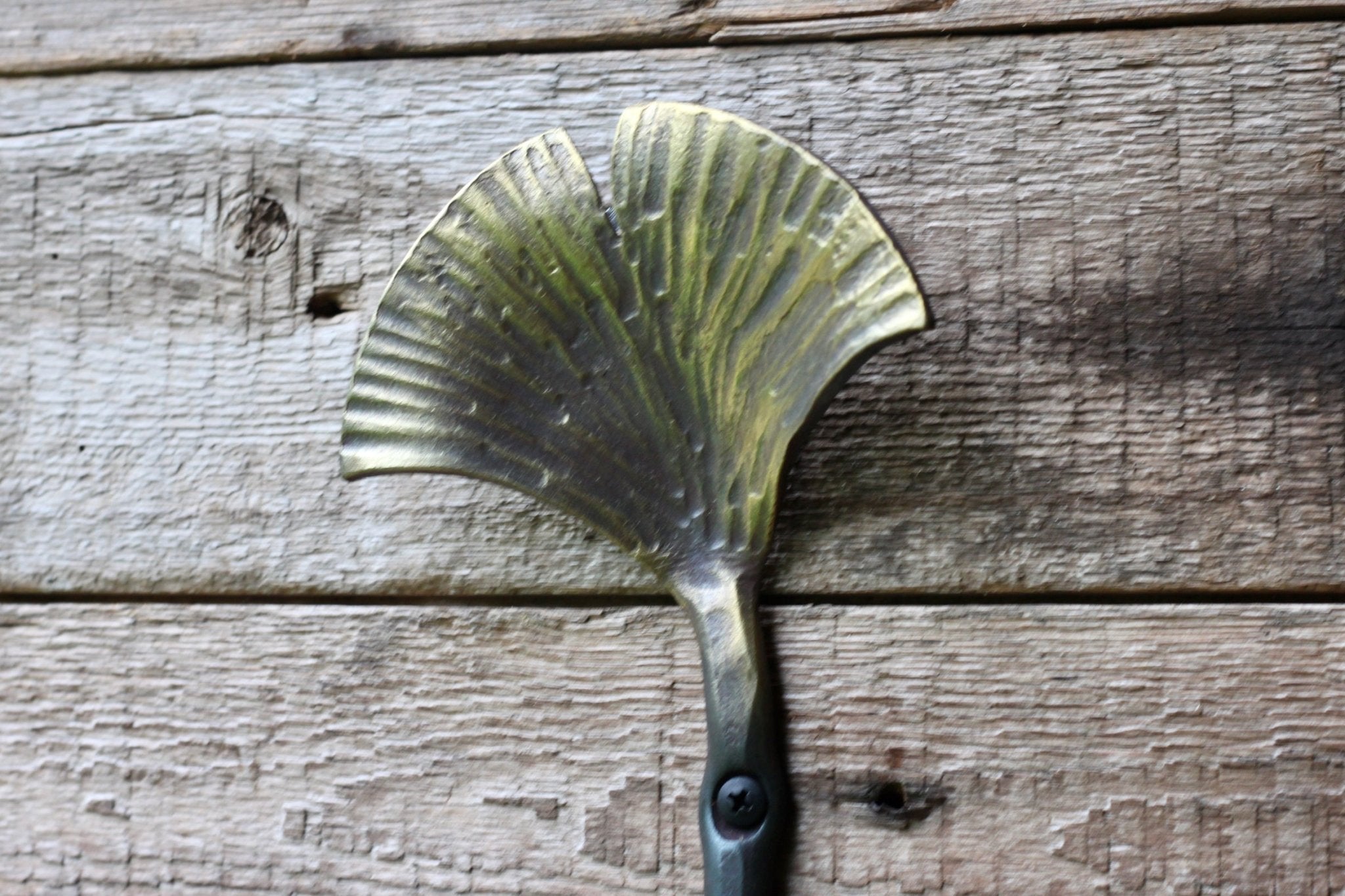 Ginkgo Leaf Wall Hook | Decorative Wall Hook - Aware House - Wicks Forge - 