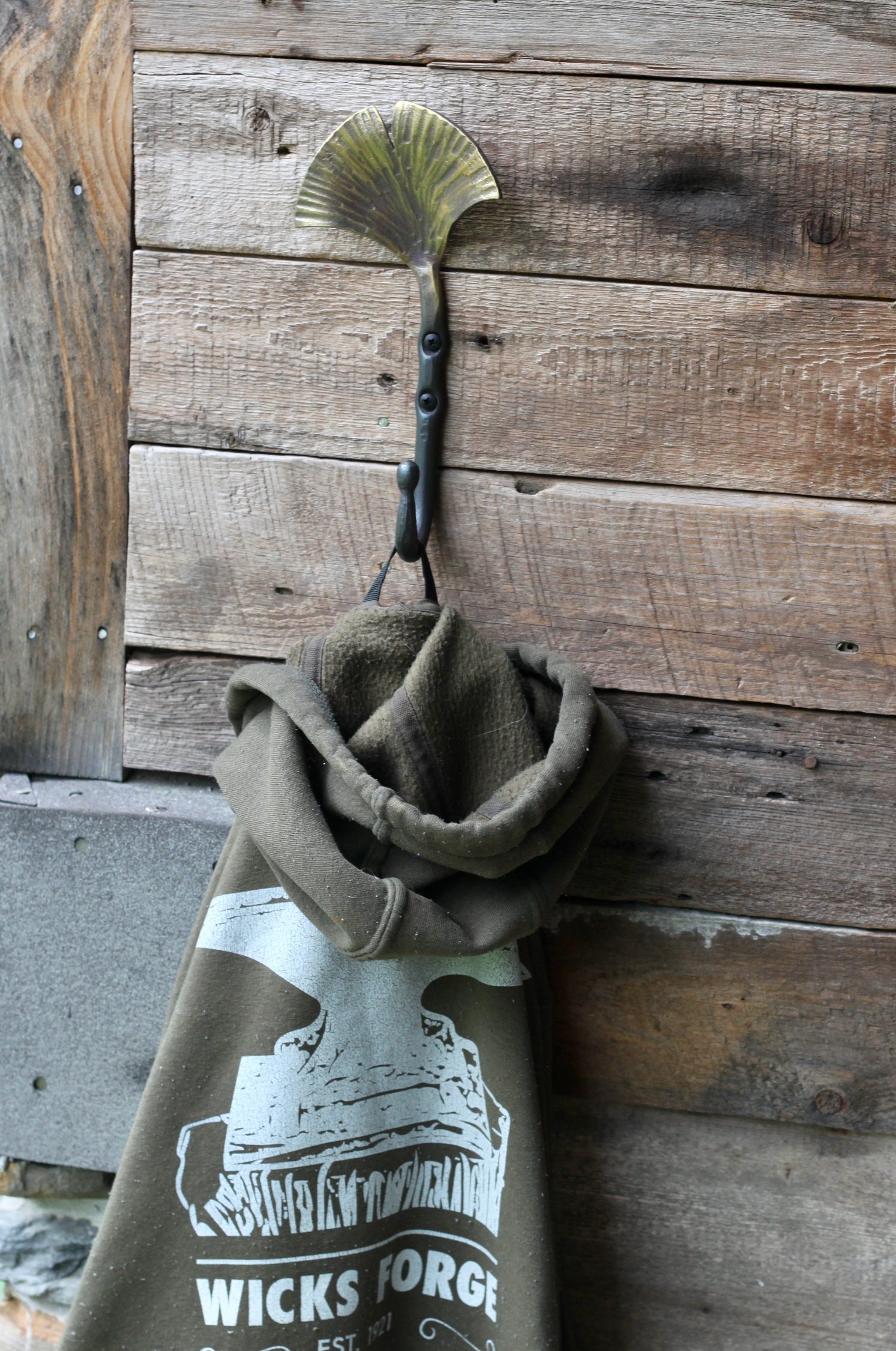 Ginkgo Leaf Wall Hook | Decorative Wall Hook-zoom-4