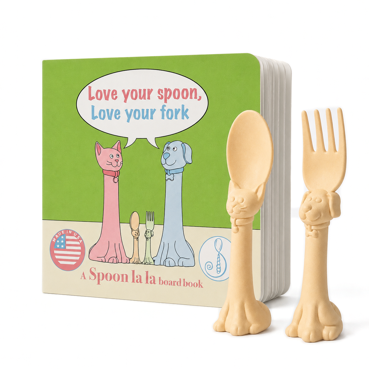 Spoon la la Utensils + Board Book-9