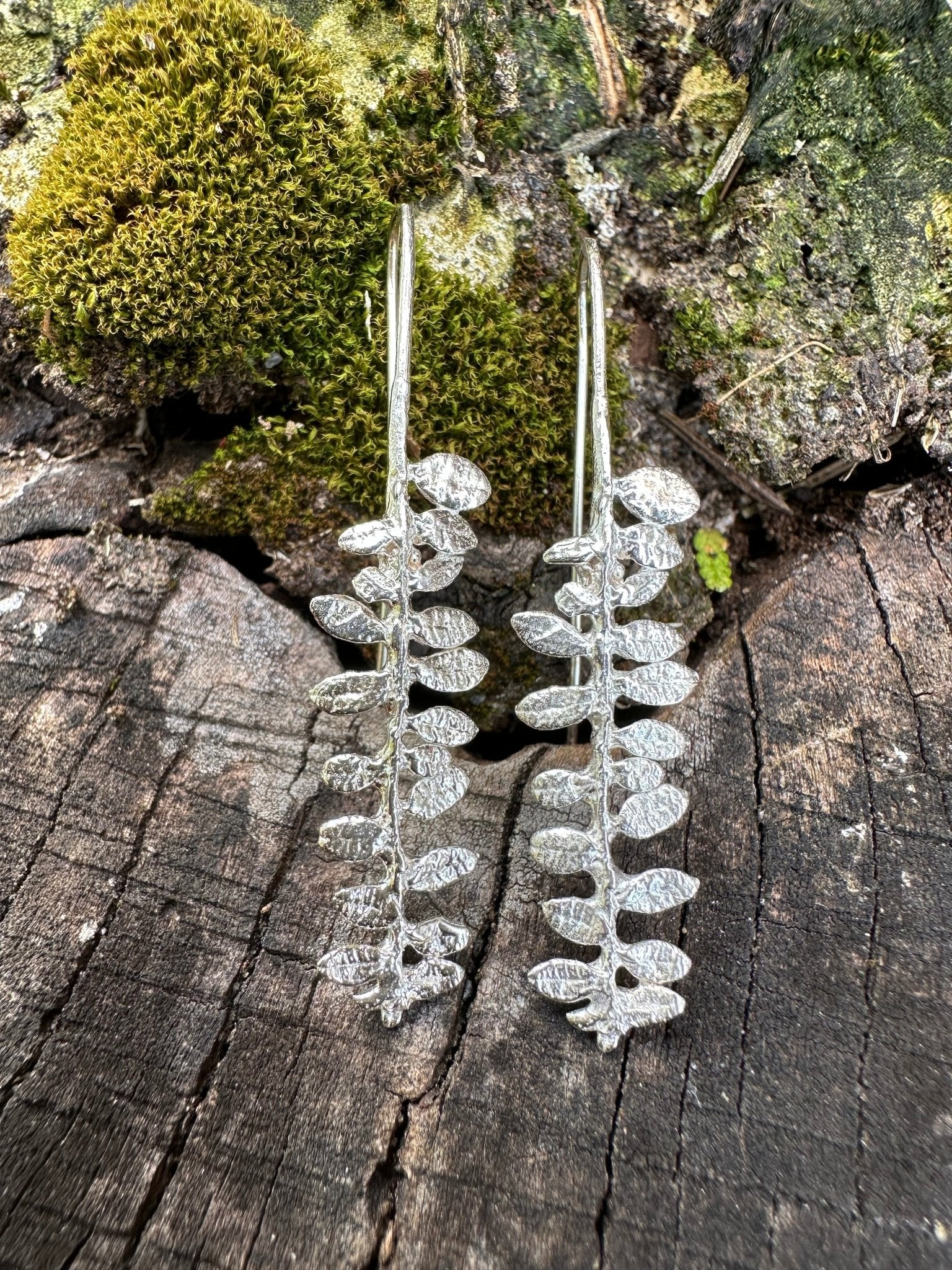 Cape Breton Fern Earrings | Recycled Sterling Silver - Aware House