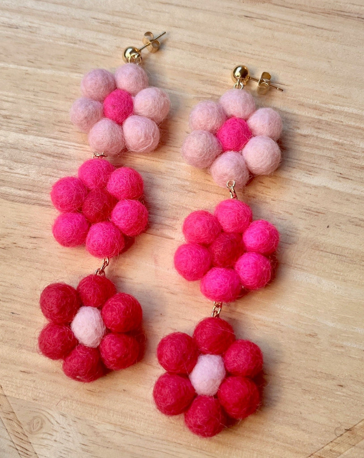 Pink Ombre Flower Power - Aware House - Honey Loom Designs -