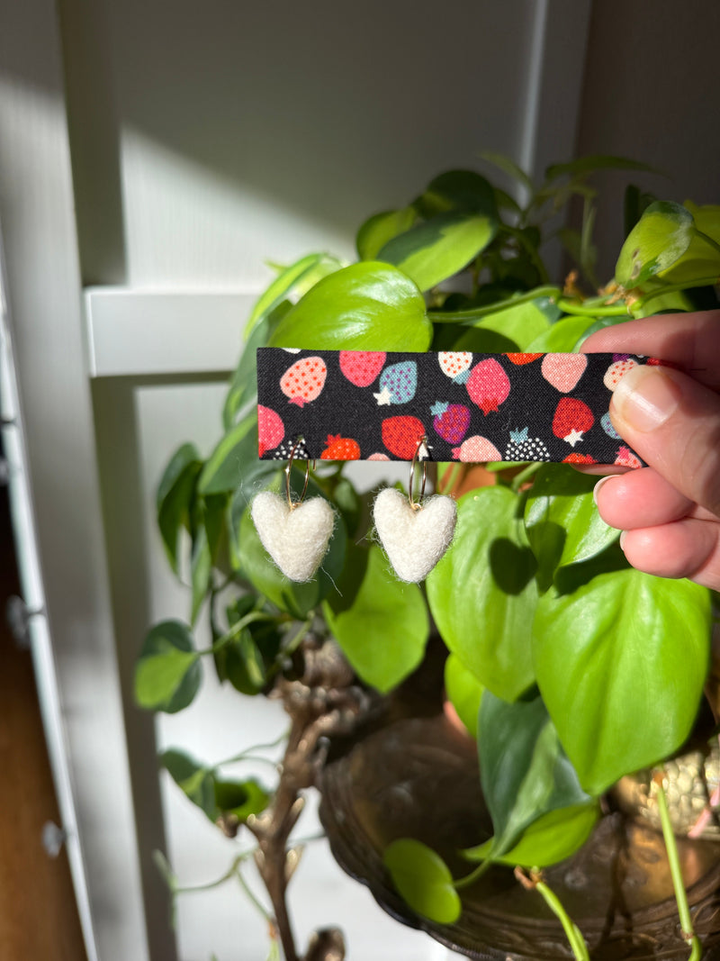 MINI Heart Felt Earrings-zoom-