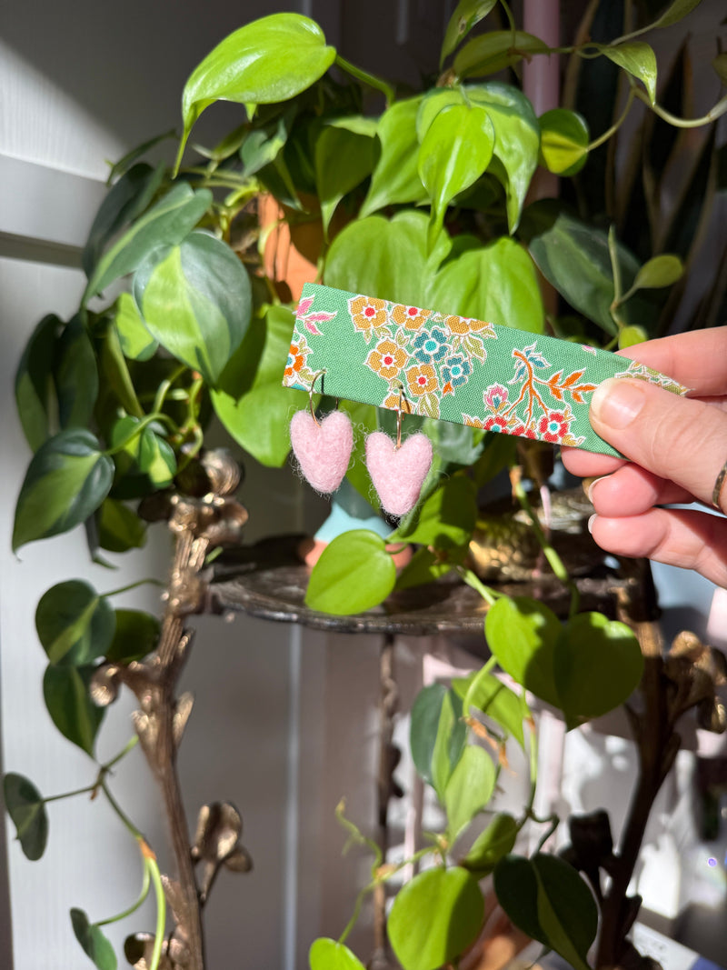 MINI Heart Felt Earrings-zoom-