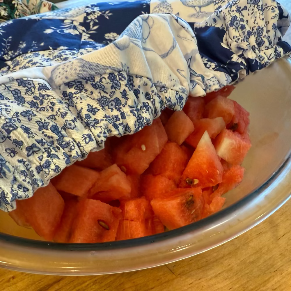 Large Reusable Cotton Bowl Cover | Eco-Friendly Kitchen Cover