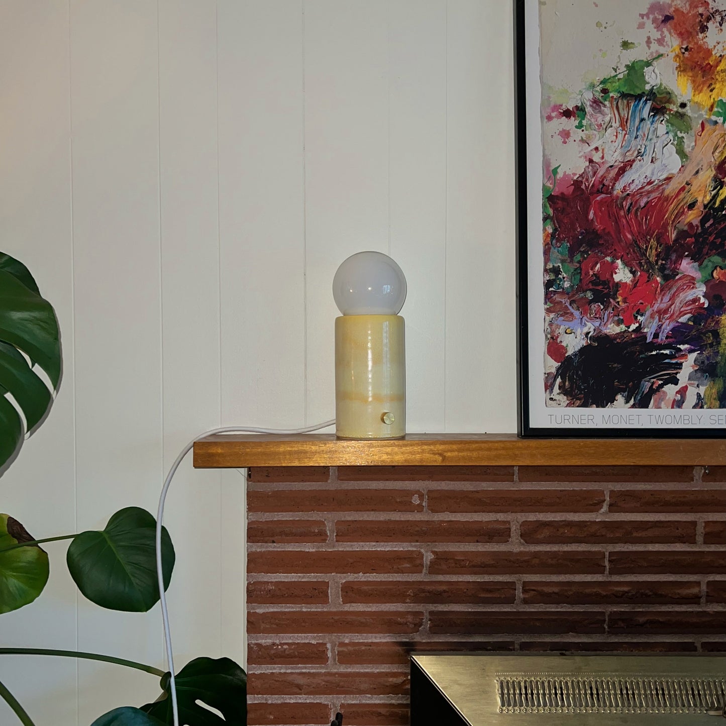 Yellow Pillar Lamp