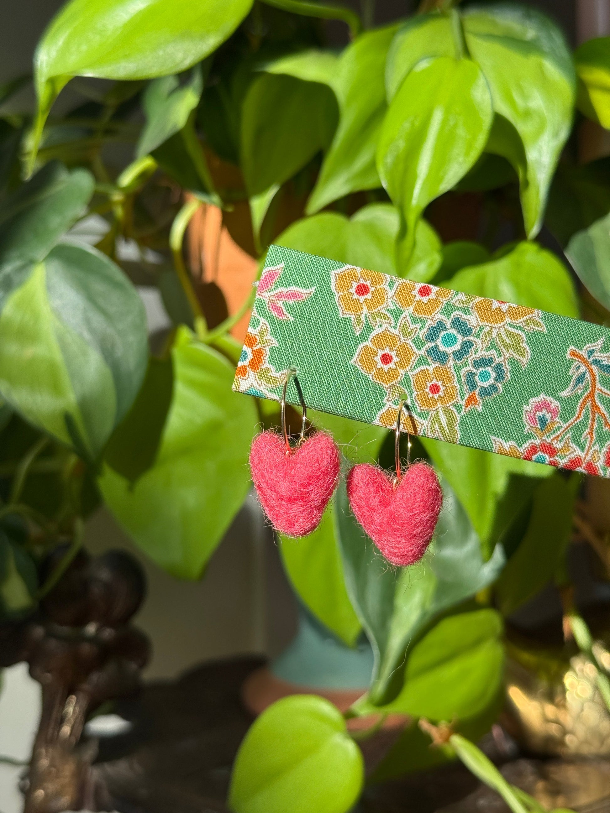 MINI Heart Felt Earrings-8