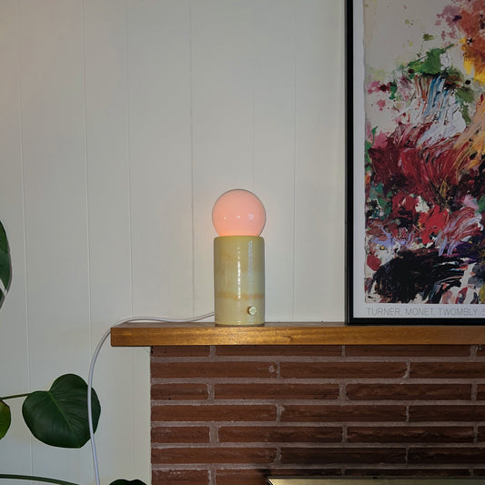 Yellow Pillar Lamp