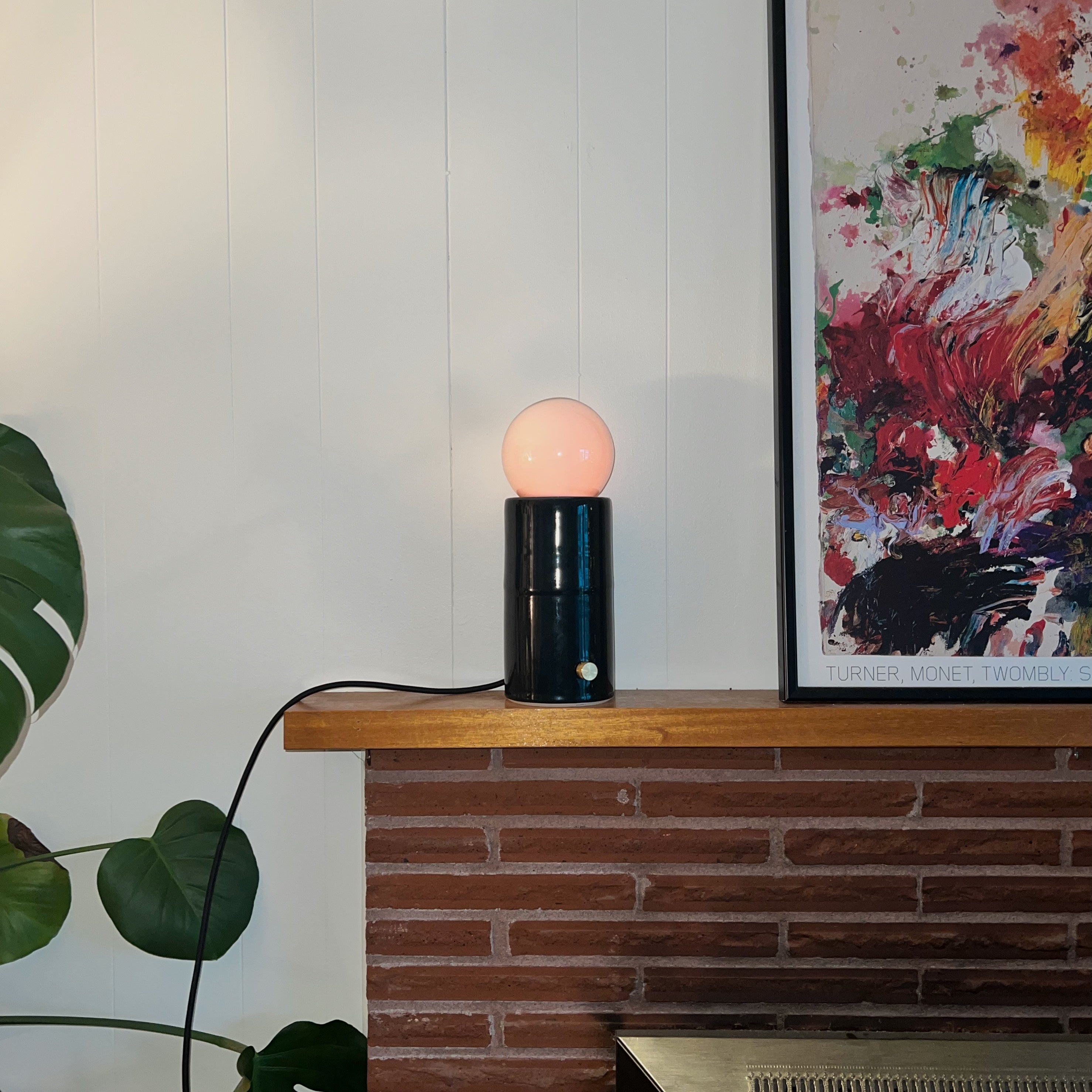 Dark Blue Pillar Lamp-zoom-1