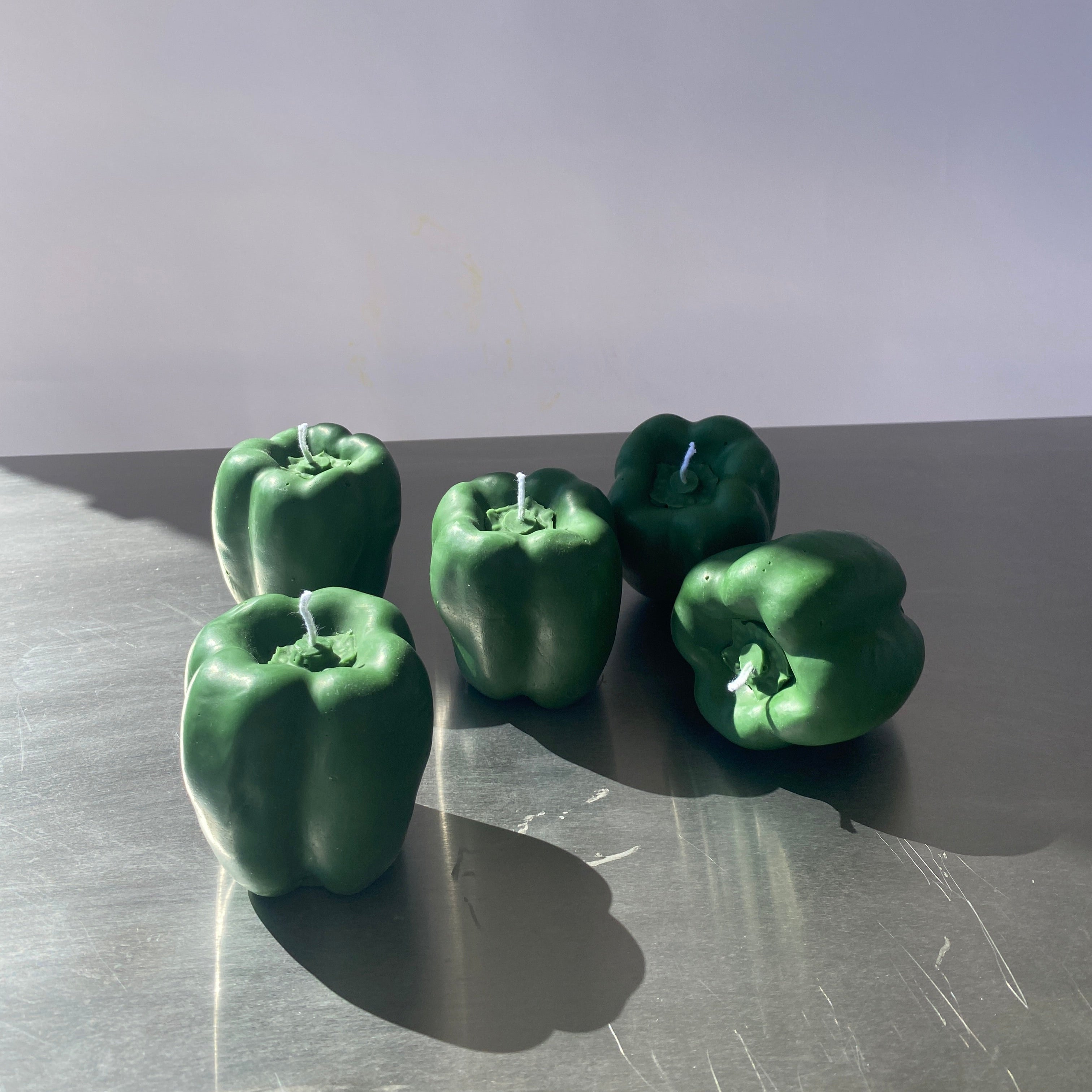 Green Bell Pepper Candle
