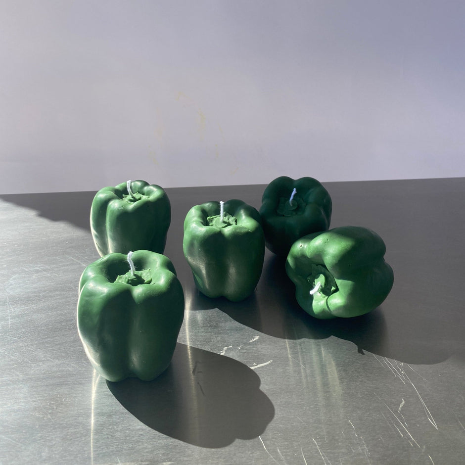 Green Bell Pepper Candle - Aware House