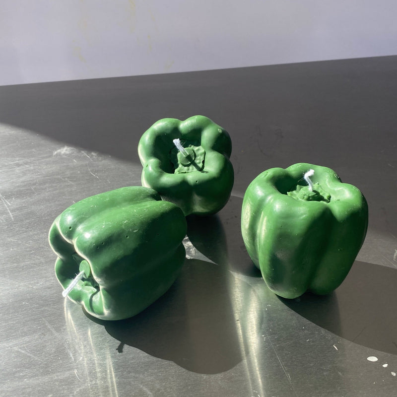 Green Bell Pepper Candle-zoom-