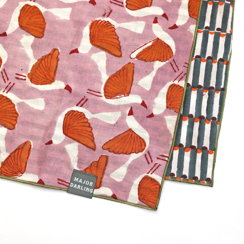 Reversible Dog Bandana | Birds & Geo-zoom-