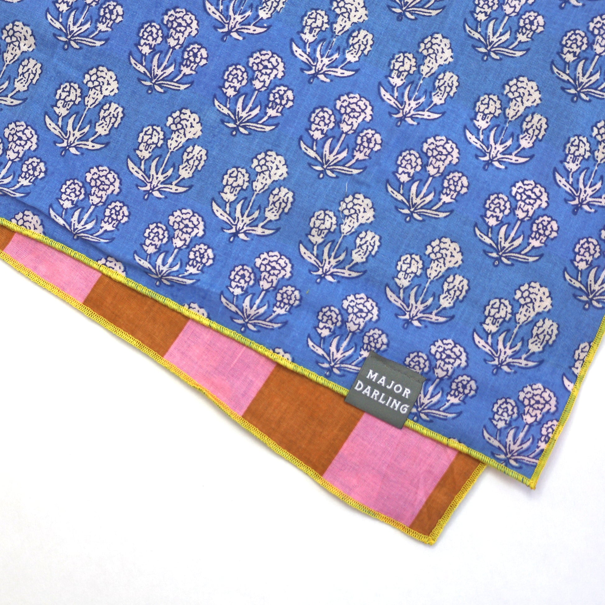 Reversible Dog Bandana | Cornflower Stripe-2