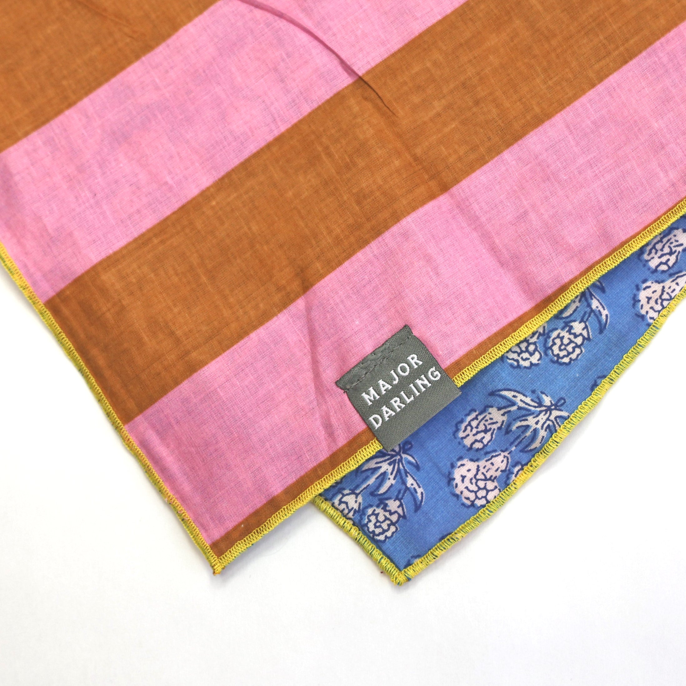 Reversible Dog Bandana | Cornflower Stripe-zoom-4