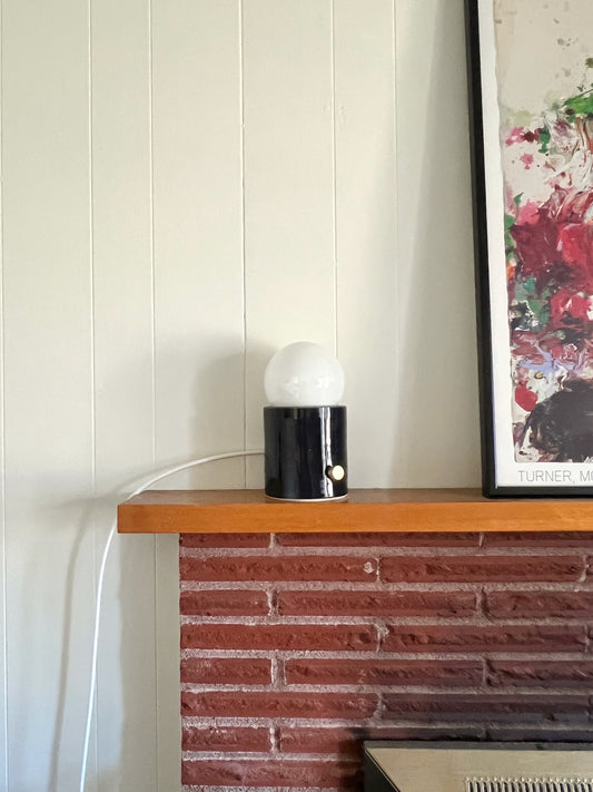 Dark Blue Mini Pillar Lamp