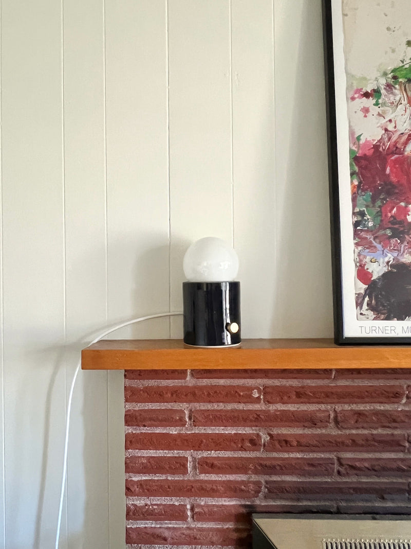 Dark Blue Mini Pillar Lamp-zoom-