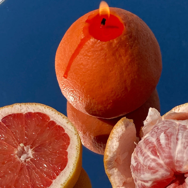 Large Grapefruit Candle-zoom-
