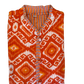 The Charlotte Jacket in Orange Zig Zag