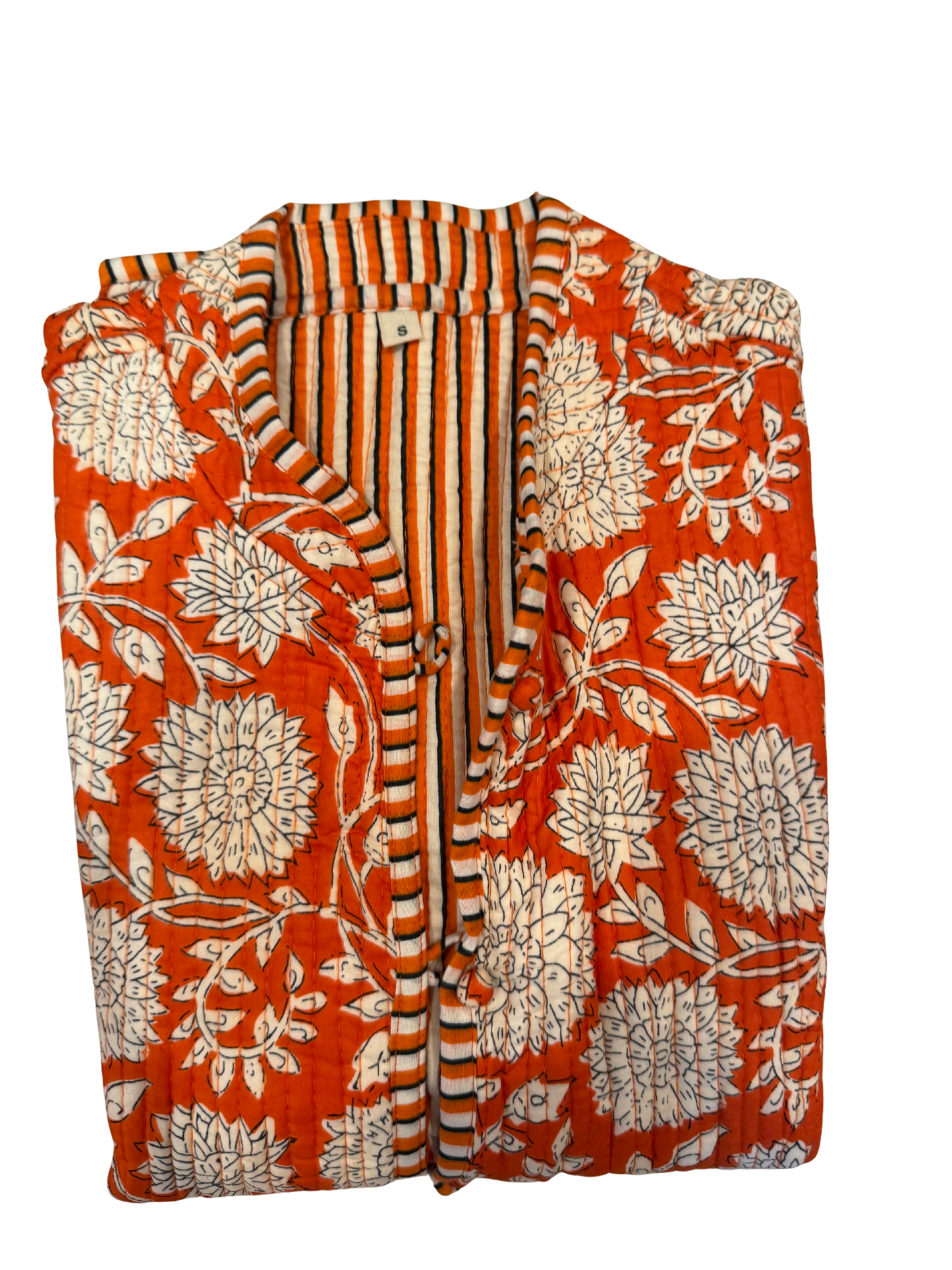 The Charlotte Jacket in Orange Floral