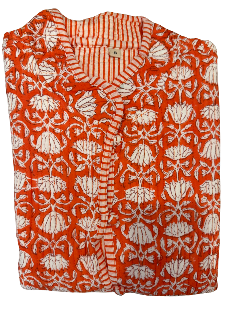 The Charlotte Jacket in Orange Marigold-zoom-