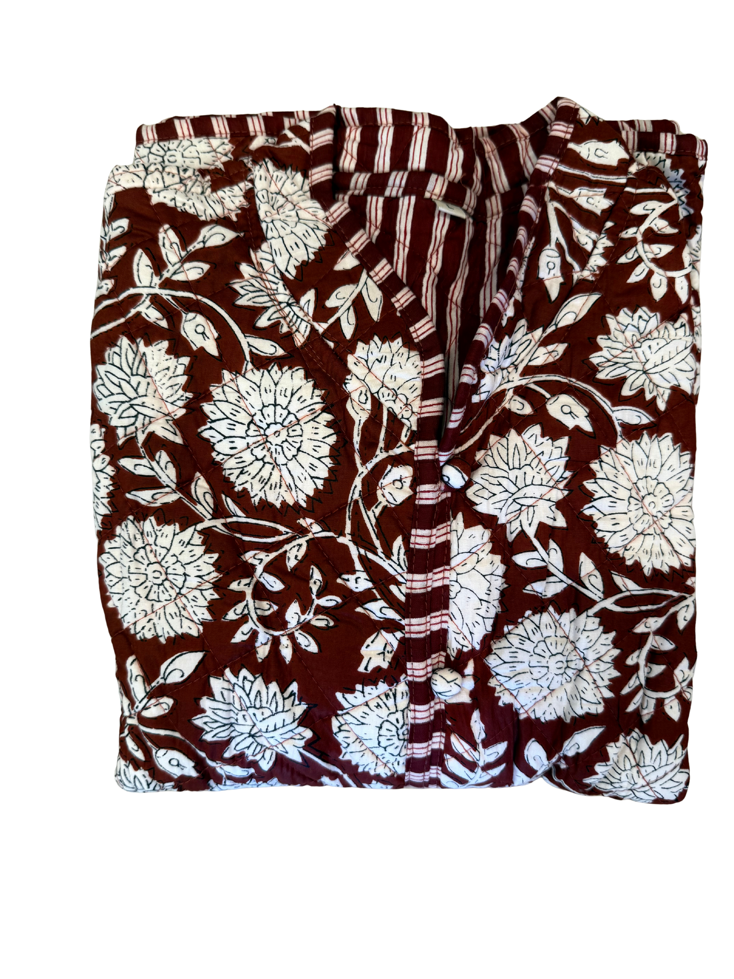 The Charlotte Jacket in Maroon Posy