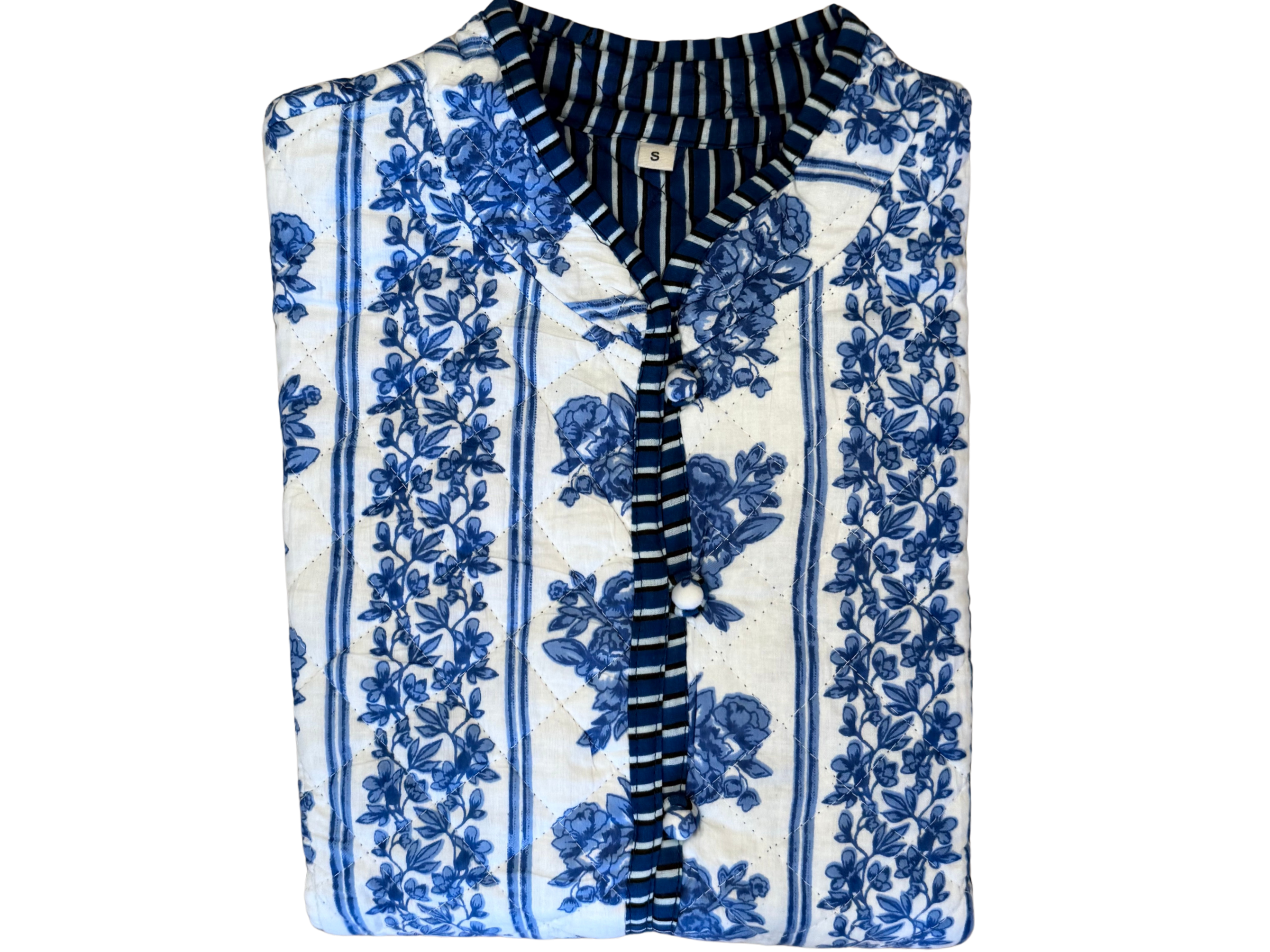 The Charlotte Jacket in Blue Bouquet-zoom-2