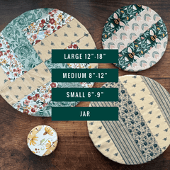 Reusable Cotton Jar & Bowl Covers | Eco - Friendly Kitchen Covers - Aware House
