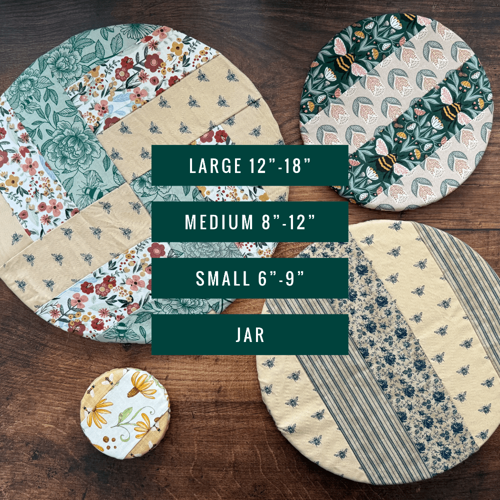 Reusable Cotton Jar & Bowl Covers | Eco - Friendly Kitchen Covers - Aware House