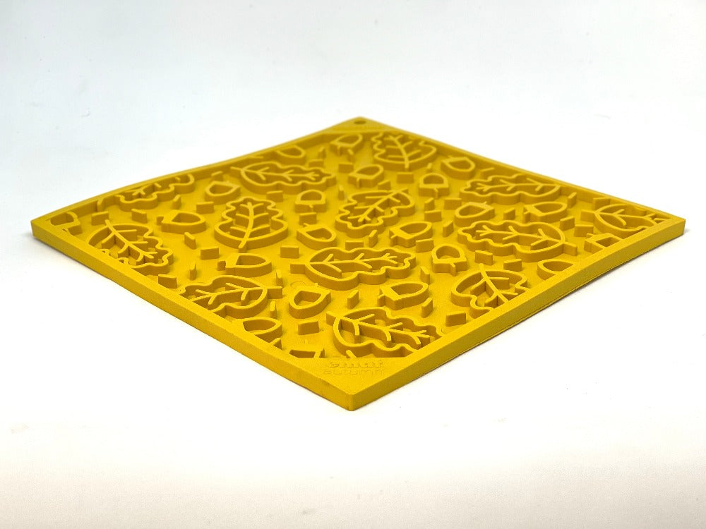 Autumn eMat - Enrichment Lick Mat For Dogs and Cats| Fall Leaves Design | SodaPup-zoom-8