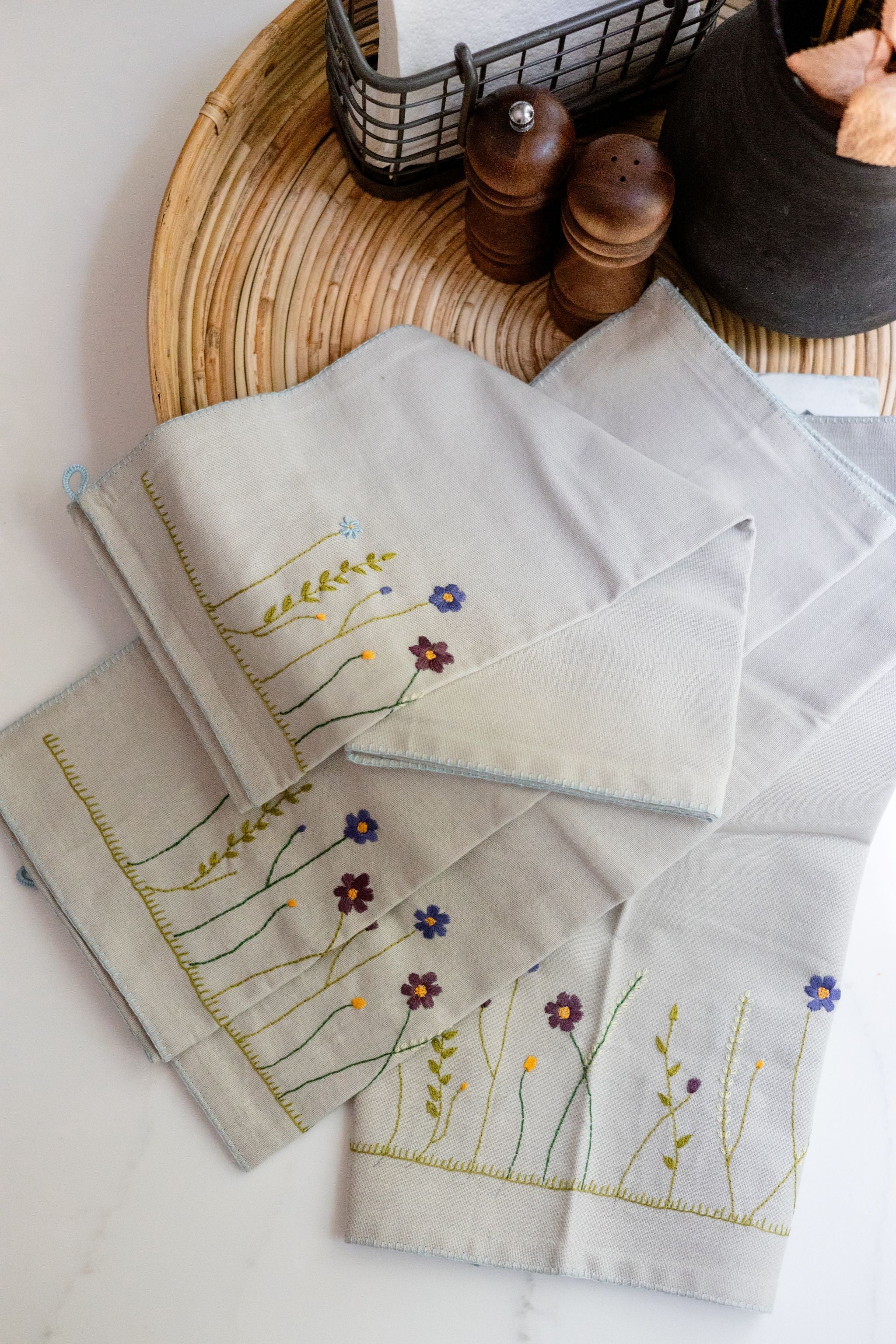 Twilight Garden Tea Towels | Set of Two