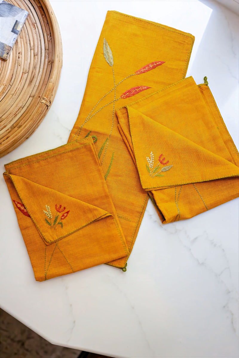 Golden Thatch Tea Towels | Set of Two-zoom-