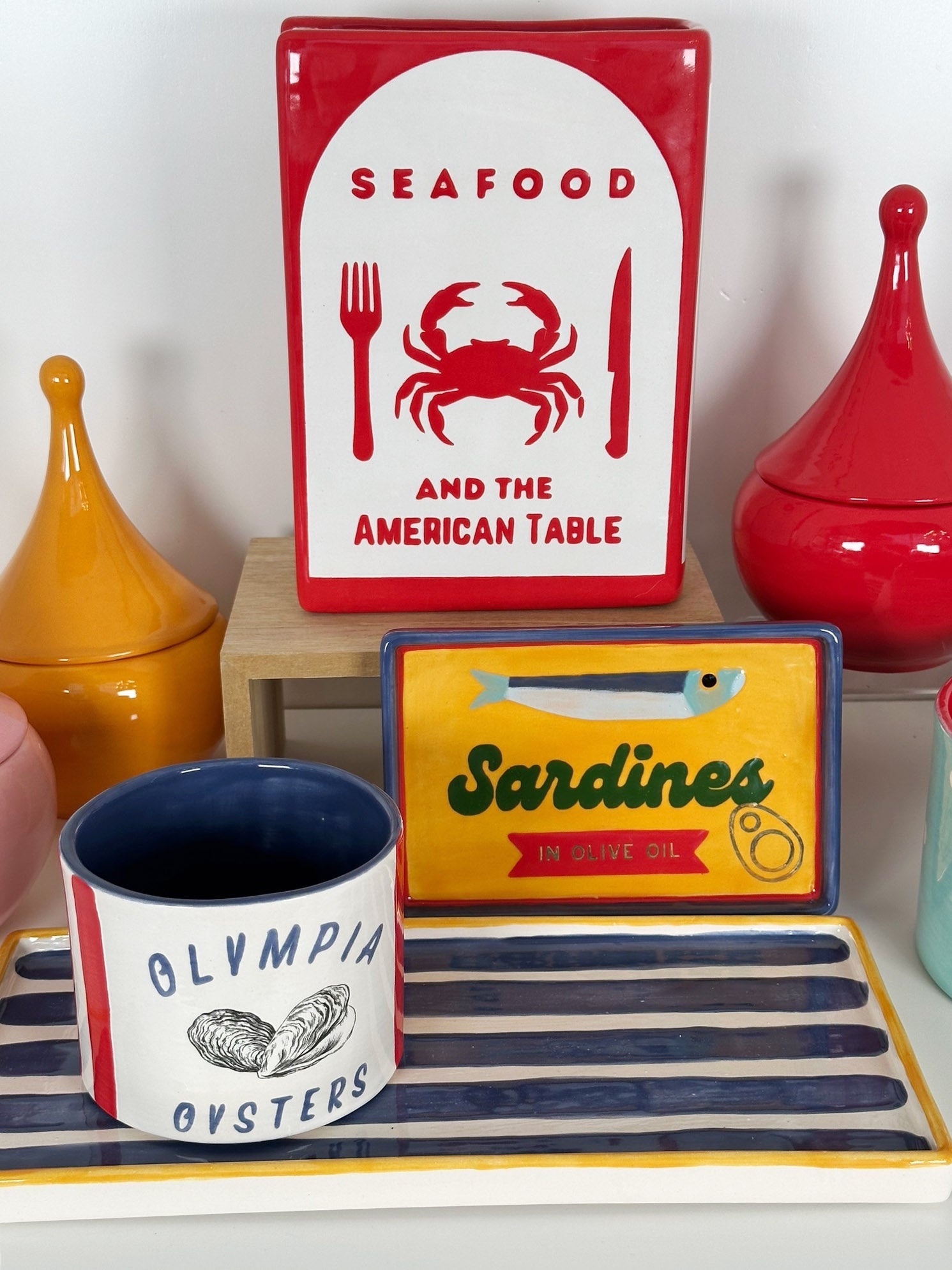 Seafood Cookbook Vase-zoom-5