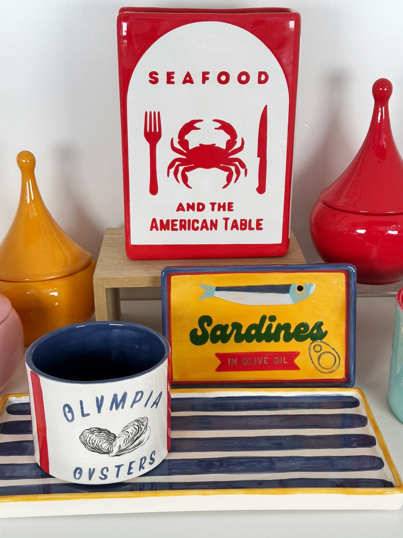 Seafood Cookbook Vase-zoom-