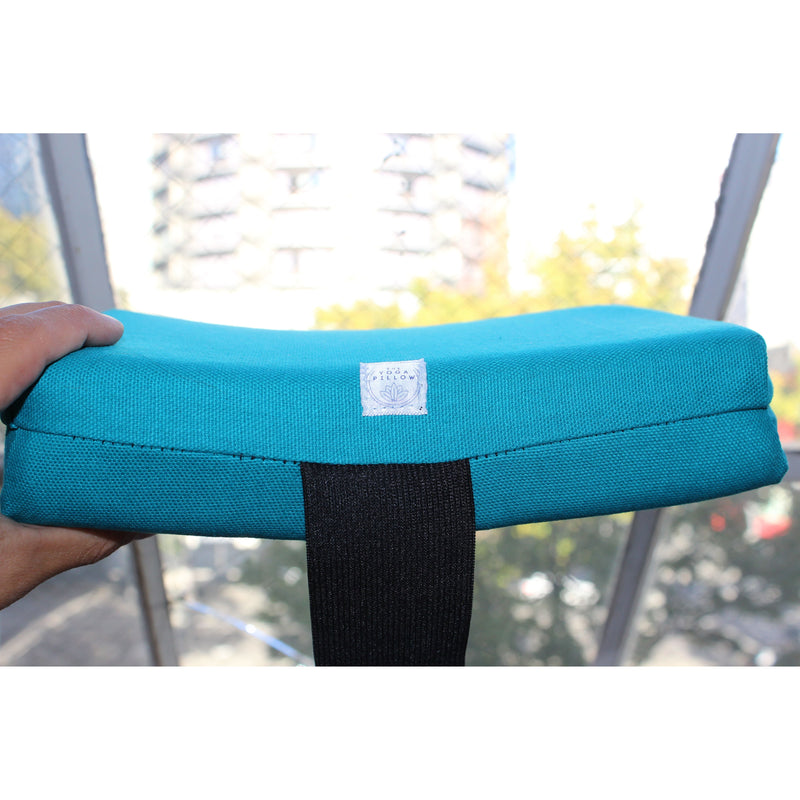 Sea Glass Teal Lite Yoga Pillow-zoom-