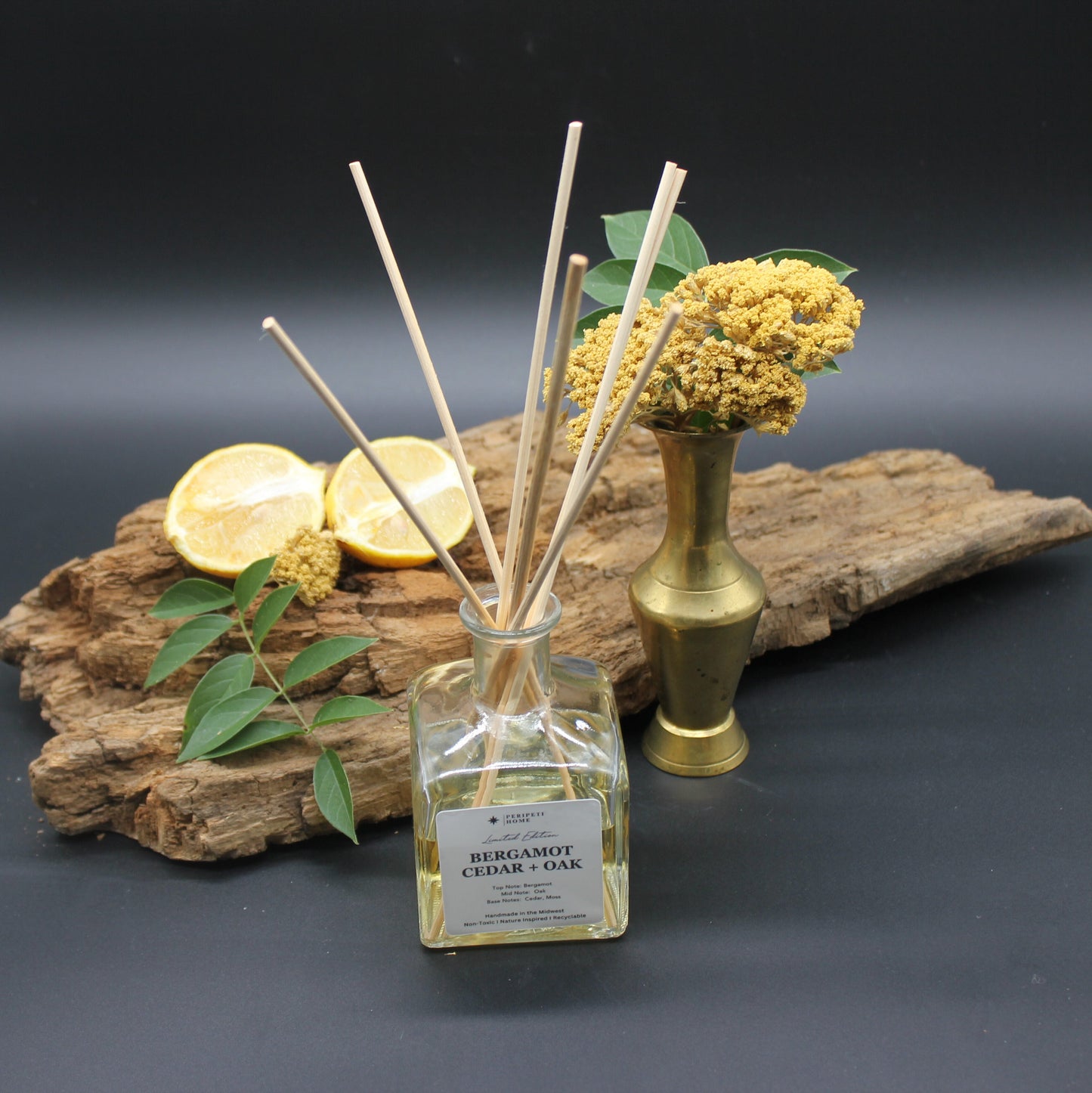 Bergamot, Cedar + Oak Candle, Wax Melt, Diffuser & Room Spray