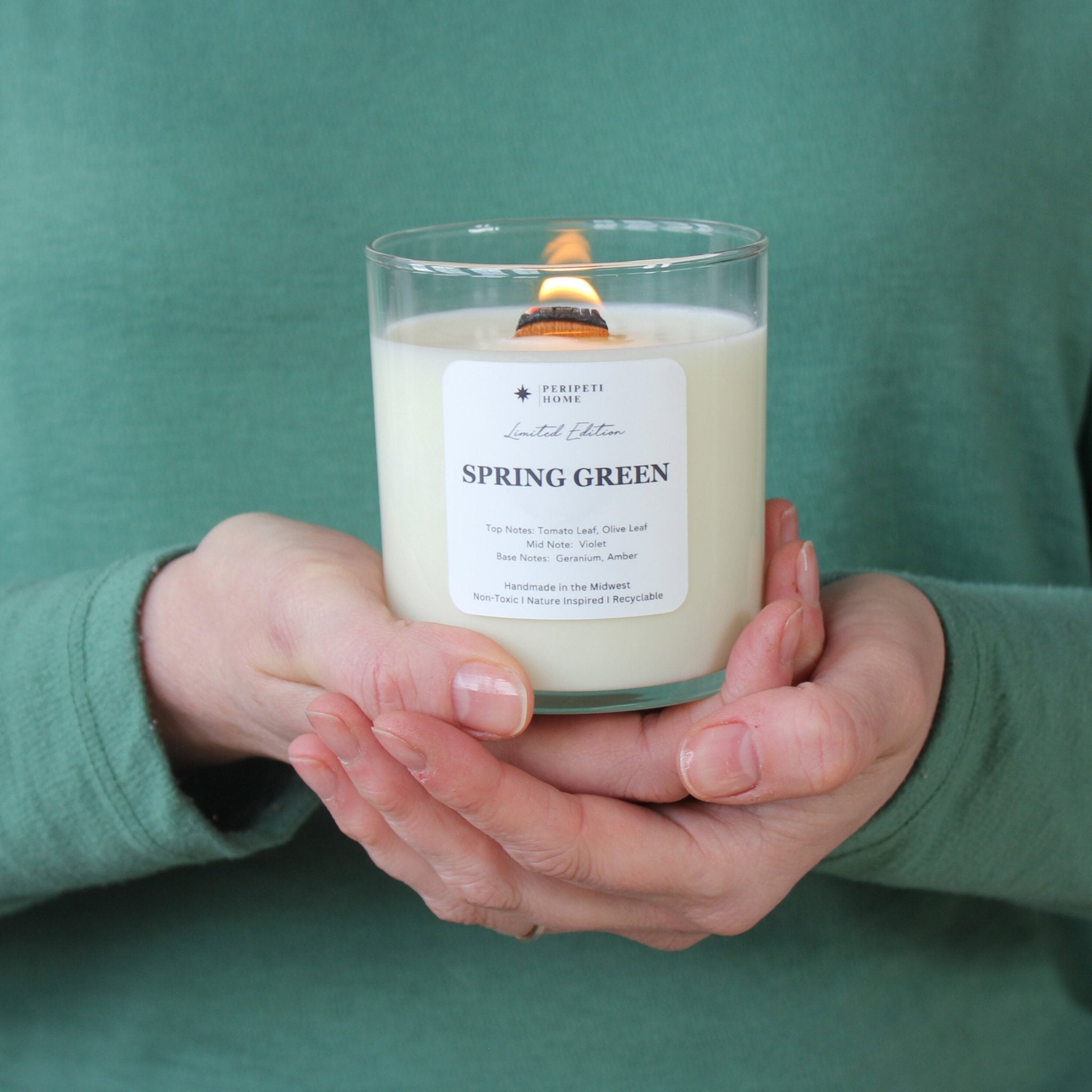Spring Green Candle - Aware House - Peripeti Home -