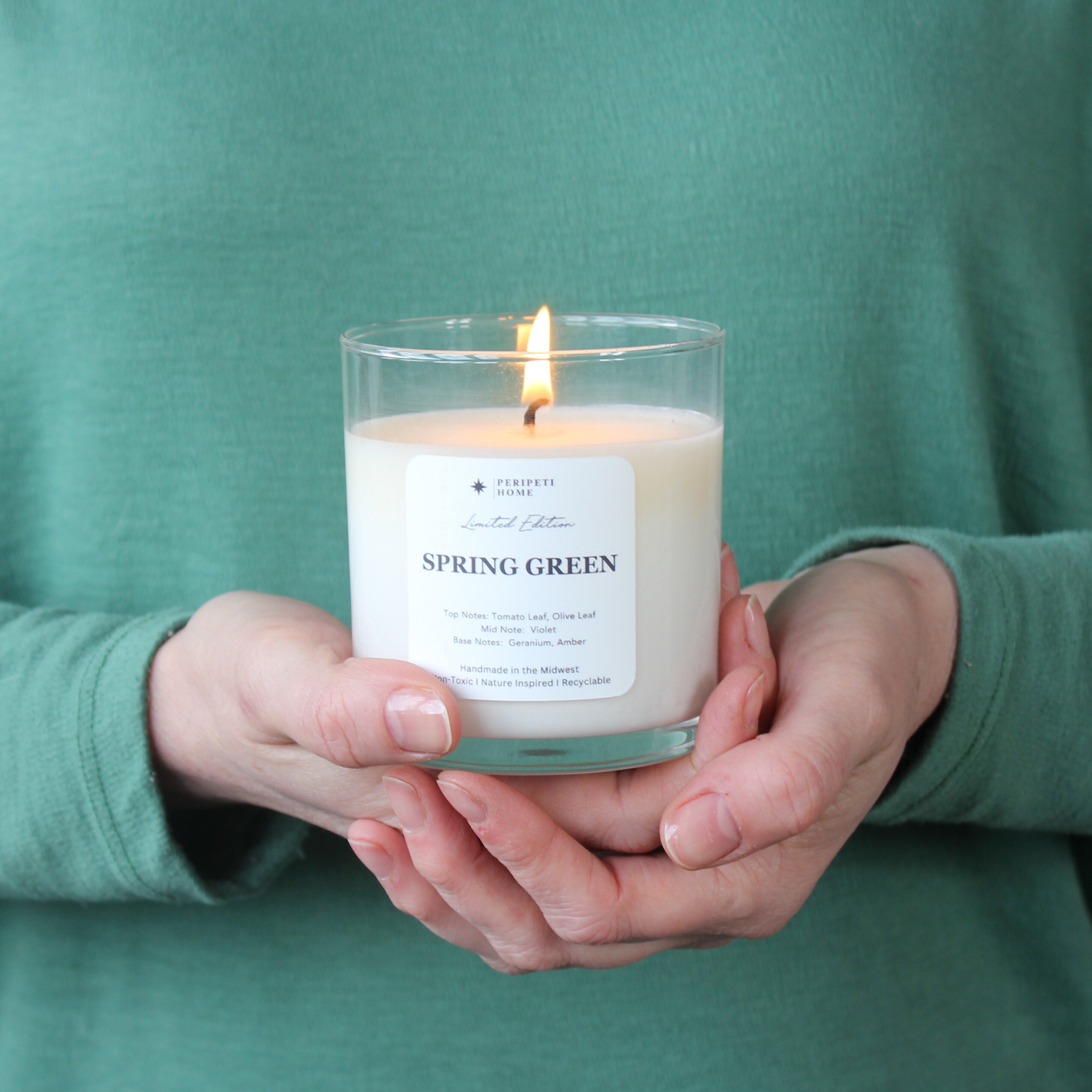 Spring Green Candle-zoom-3